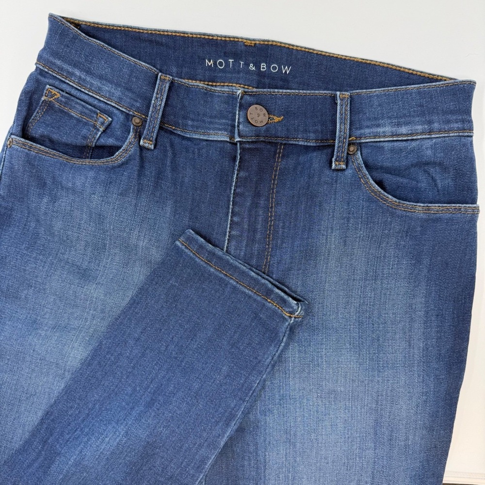 Mott & Bow Womens W27 L28 High-Rise Skinny Jeans Dark Wash Blue Stretch‎ Denim